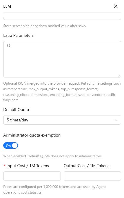 Add Model advanced fields