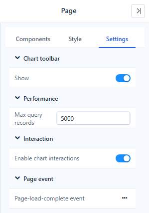 Page Settings tab